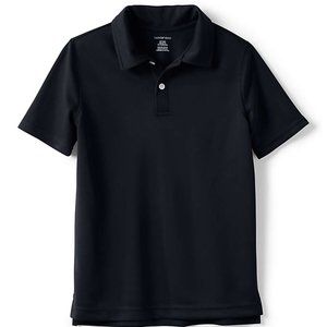 Land's End Boys Short Sleeve Poly Pique Polo Shirt